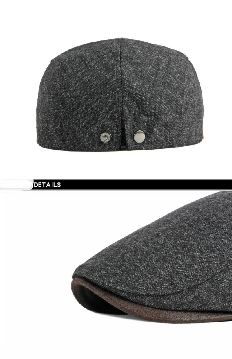 HT3963 Berets 2023 New Beret Cap Men Women Autumn Winter Hat Male Female   Flat Cap Vintage Artist Painter Beret Hat