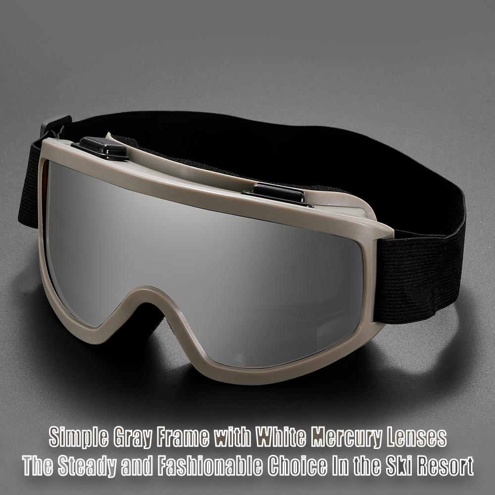 Unisex One-Piece Large-Frame Ski Goggles: Day-Night Versatile Lens, Padded Windproof Fit for Skiing/Snowboarding, High-Definition Anti-Fog Shades for Mountaineering & Winter Adventures