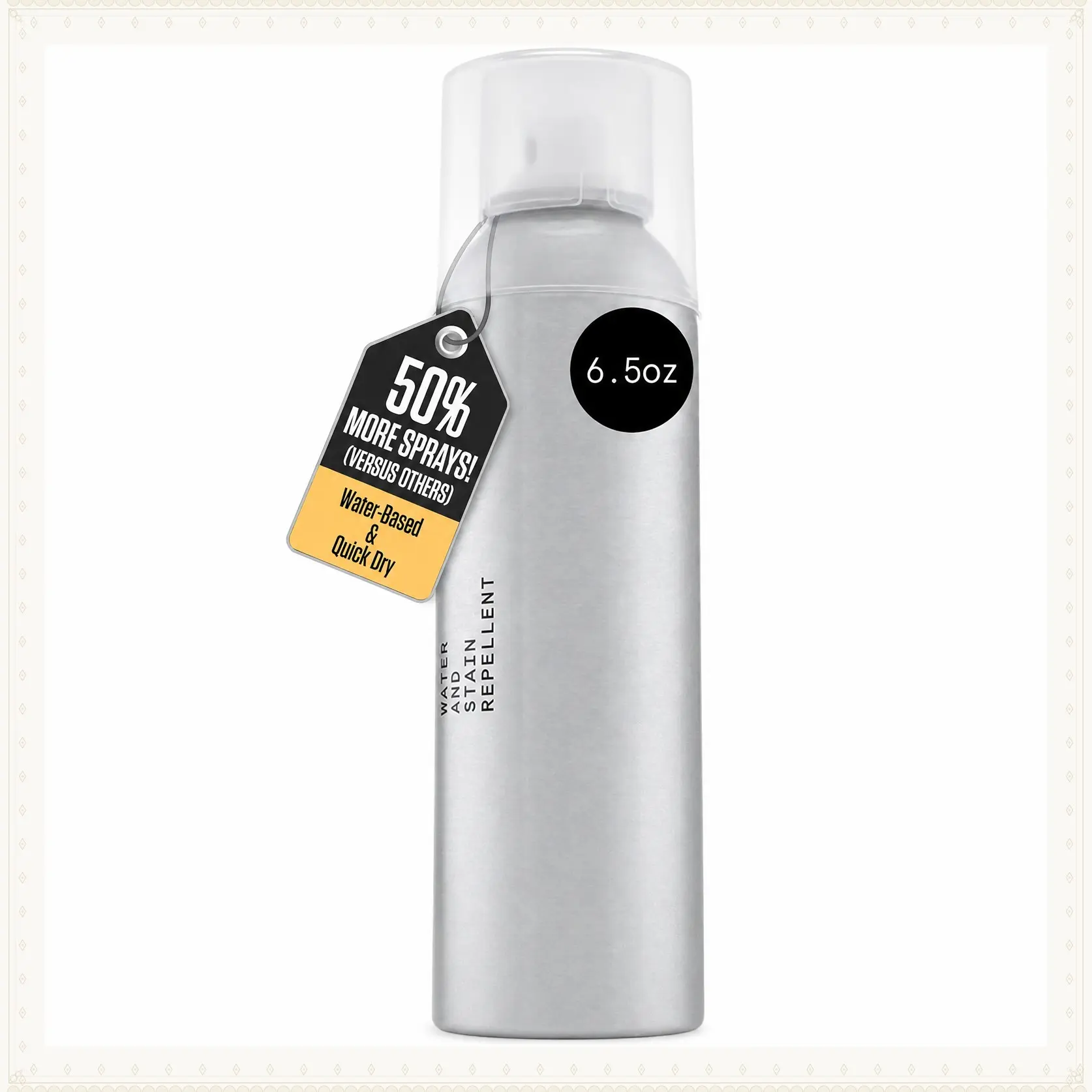 Waterproof Stain Repellent Shoe Protector Spray – 6.5oz Quick-Drying Formula, No Harsh Chemicals, Long-Lasting Protection for Sneakers, Suede, Canvas, Leather & White ShoesGift