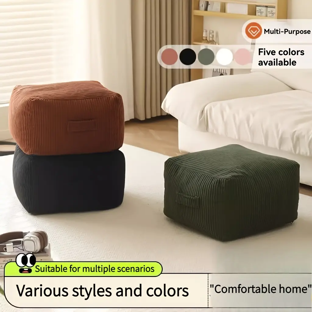 A Solid-Color Home Cushion, Available in Multiple Styles And Colors. Soft Bead Filling. Versatile for Various Settings Like Living Rooms And Bedrooms. Removable And Washable Cover. Perfect As a Holiday Gift