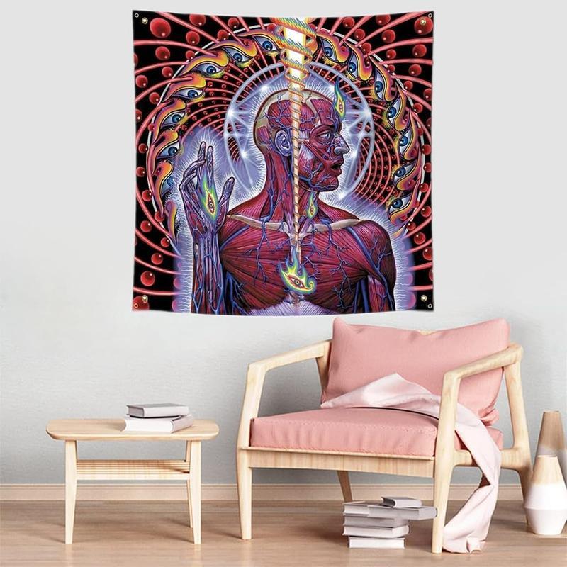 Tool Lateralus Banner Huge Poster Tapestry Flag Album Cover Art 4x4 Ft for Room Wall Garage Man Cave Outdoor/Indoor Decor