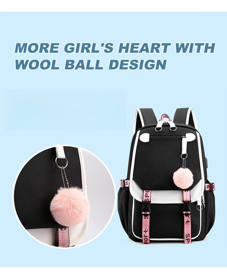 Hot-selling Stranger Things backpack USB charging backpack schoolbag foreign trade schoolbag stranger