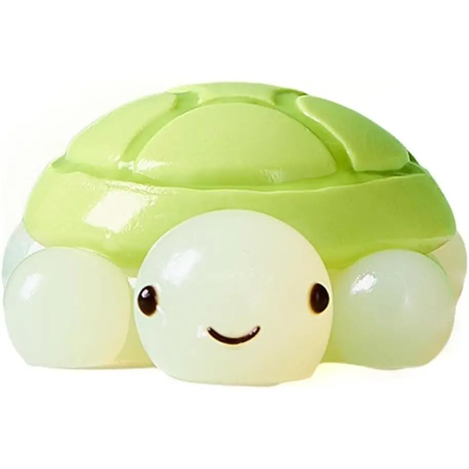 Solid Animal Kawaii Look Fidget Toys - Flexible Squeeze Soft Silicone Stress Relief Sensory Gift for Kids (Turtle)