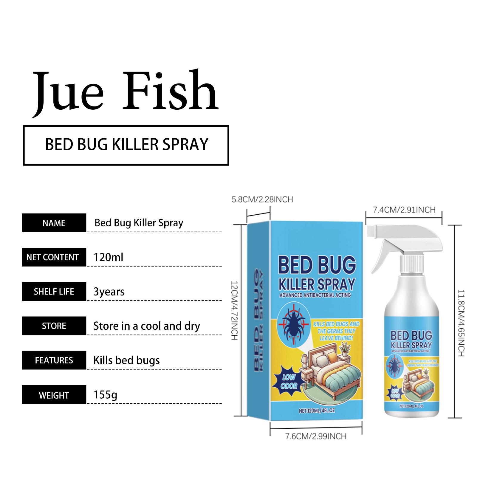 Bed Bug Spray – Kills Bed Bugs, Lice & Mites, Prevents Infestation for Dorms, Beds & Bedrooms