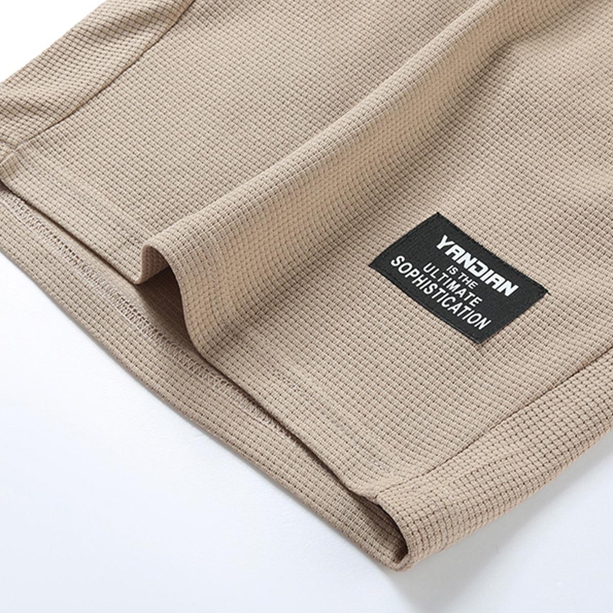 Men's Performance Workout Sweat Shorts, Soft Breathable Cotton Blend Athletic Shorts with Zipper Pockets, Drawstring Elastic Waist Casual Gym Shorts for Running, Training, Basketball, Hiking, Outdoor Sports, Y2K Streetwear Style