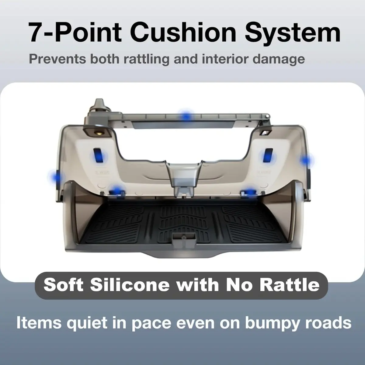 Tesla Hidden Under Screen Storage Box, One-Tap Open & Smooth Damping Slides, Center Console Organizer for Model Y/3, 2016-2026