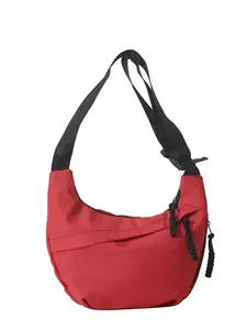 Canvas Crossbody Bag, Large Capacity Casual Shoulder Bag, Adjustable Strap, Multiple Pockets, Lightweight, Ideal for Travel, Shopping, Sports