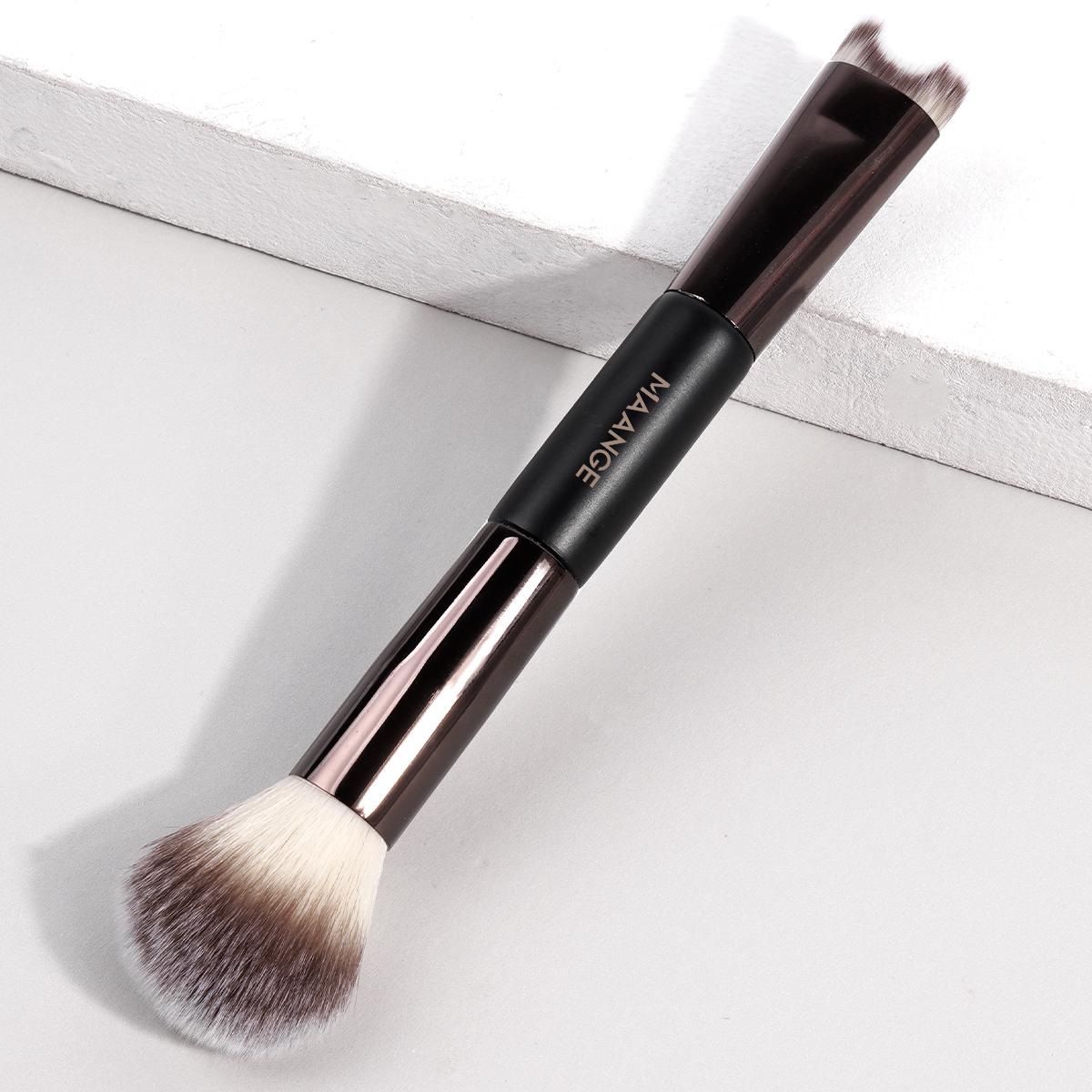 Dual Head Makeup Brush, Multifunctional Makeup Brush, 1 Count Blush Brush, Loose Powder Brush, Nose Shadow Brush, Highlighting Brush, Makeup Tools Gift for Women & Girl #TOP PICKS