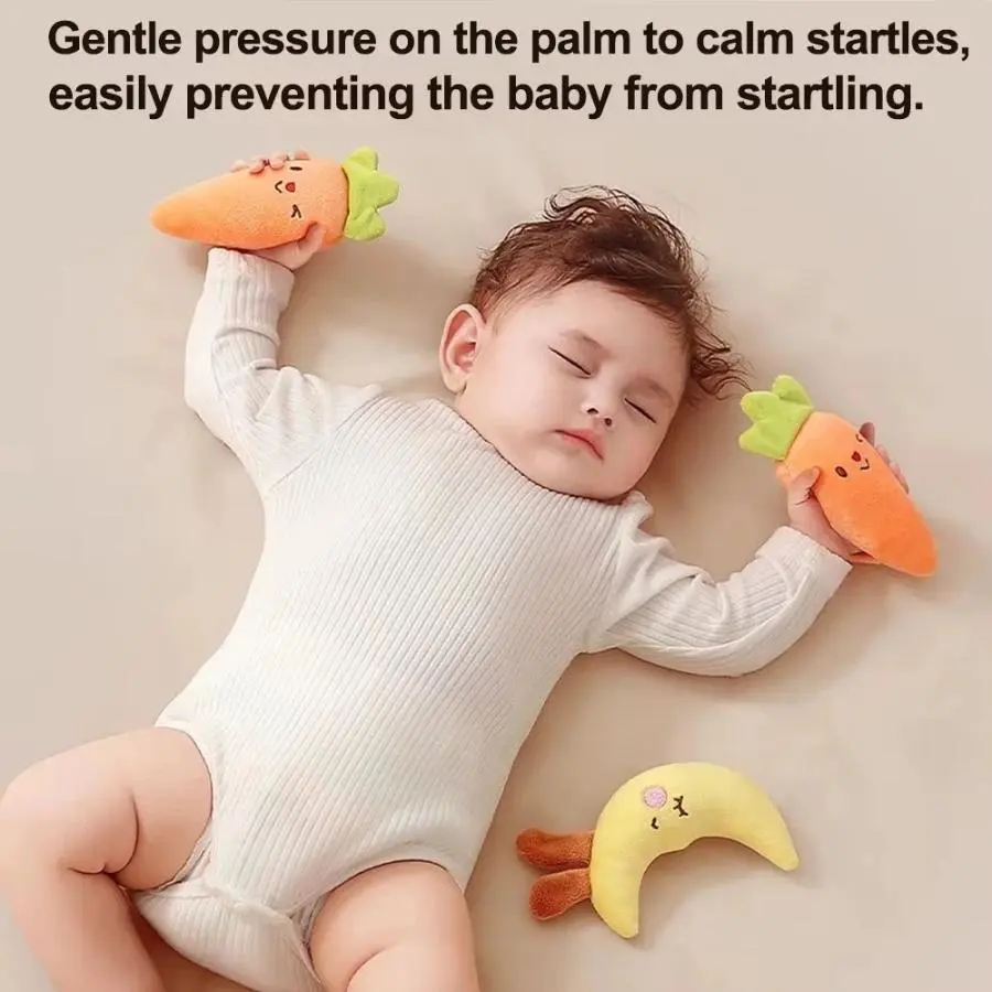 1-4 Pack Soft Handheld Plush Doll – Newborn Baby Sleep Soothing Comfort Toy, Viral TikTok Anti-Startle Calming Companion, Lightweight Skin-Friendly Infant Bedtime Soother, Essential Nursery Sleep Routine & Birthday Gift