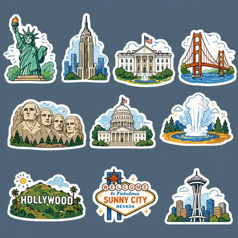 Landmark Area Element Stickers