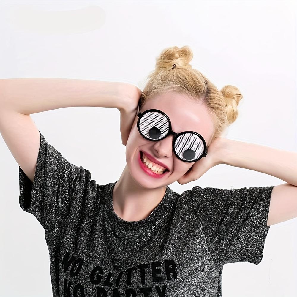 3-Pack Giant Fun Moving Eyeball Rollers - Black Plastic Halloween Costume Accessories with Expressive Eyes, Perfect for Party Pranks & Celebrations, Novel Spooky Gifts for Adults, Ideal for Themed Events