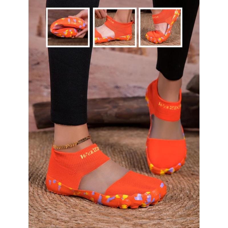 (New)Unisex's Sporty Breathable Mesh Slip on Walking Shoes, Casual Comfortable Lightweight Sock Sneakers,  All-match Slip on Shoes for Daily Wear, Shoes Outdoor