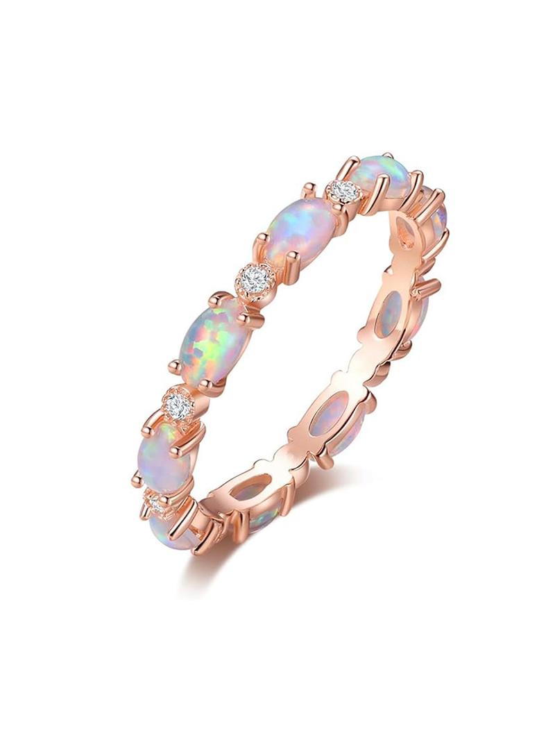 Women's Elegant Artificial Gemstone Decor Ring, Princess Ring,  Rings for Women,  Fashion Promise Ring for Party, Daily Decor, Trendy All-match & Exquisite Jewelry for Birthday Gift