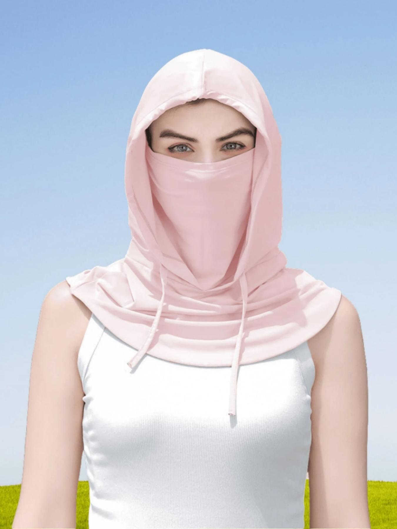 1-piece and multi piece sets, three in one multi-functional neutral ice silk sunshade balaclava hat, sun proof, Tactical Windproof, warm, suitable for outdoor cycling, skiing, unisex, couple style