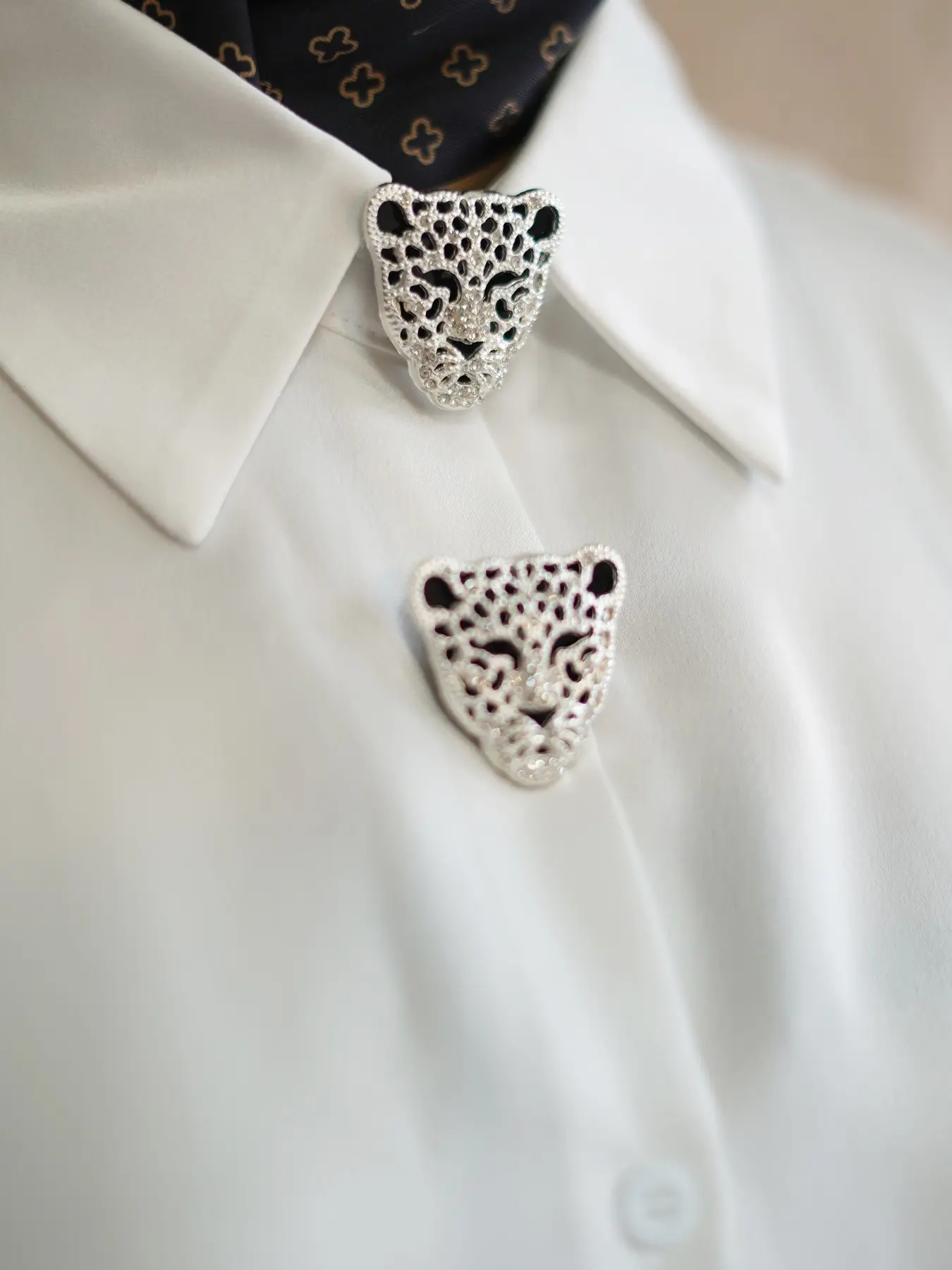 Leopard Head Shirt Button Covers for Women, Elegant Button Decor Set, Fashionable Blouse Buttons, Stylish Turtle Button Accessories