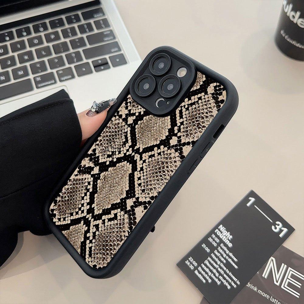 Hot Selling Snake Pattern Cartoon Creative Hot Selling Pattern, New Sky Eye Ladder Mobile Phone Protective Case, Interesting Personality And Chic,Fashionable Trend Men And Women Gift,iPhone 17 E Air Pro ProMax iPhone16 15 14 Plus 13 12 Mini 11 X XS XR