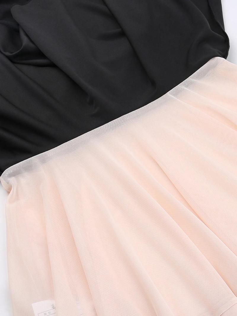 Women's Colorblock Zipper Back Dress, Elegant Sleeveless Formal Dress for Easter Party Wedding Guest Gown, Ladies Summer Clothes, Elegant Dresses