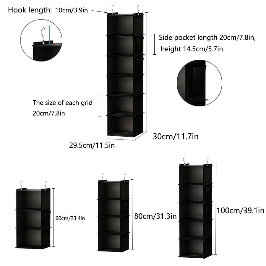 Room Decor Hanging Clothes Storage Bag, Laundry Organizer, Clothing Classification Storage Organizer Bag, Monday to Friday Clothes Organizer for Home Use, Bedroom Accessories Room Organizers, Summer Gifts, Bedroom Decor Accessories