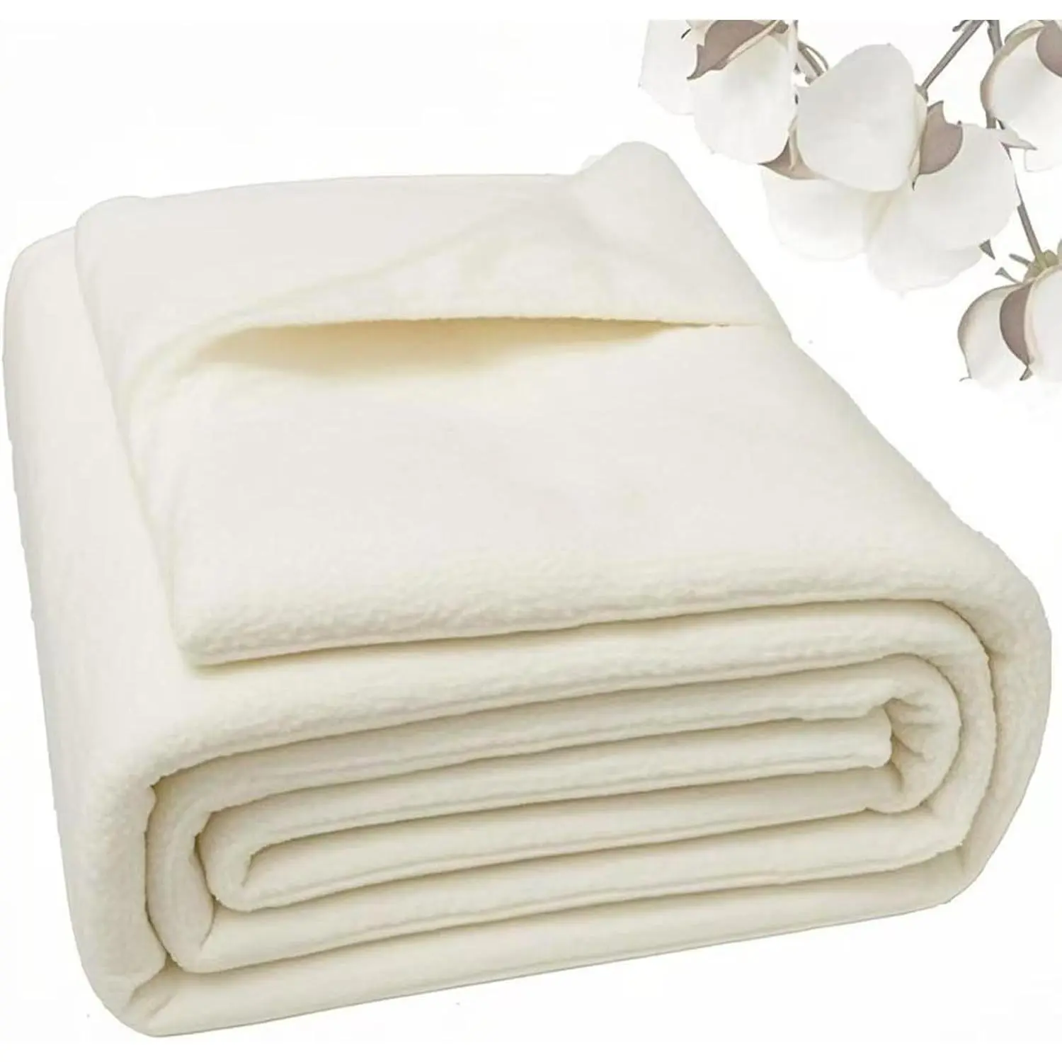 Natural Cotton Batting for Quilting Sewing Crafting & DIY Projects (68"x86", 150g/m² Lightweigh), Batting for Quilts