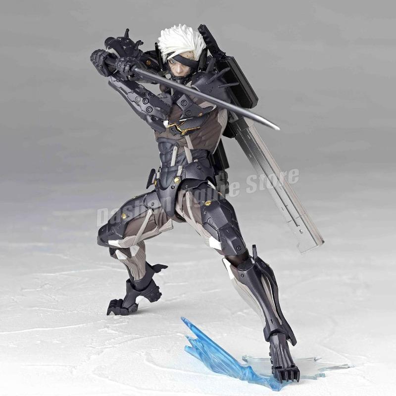 Kaiyodo Revoltech Metal Gear Solid Raiden Action Figure PVC Movable Model #140 Collection 15cm Solid Snake Jack Figurine Toys popular
