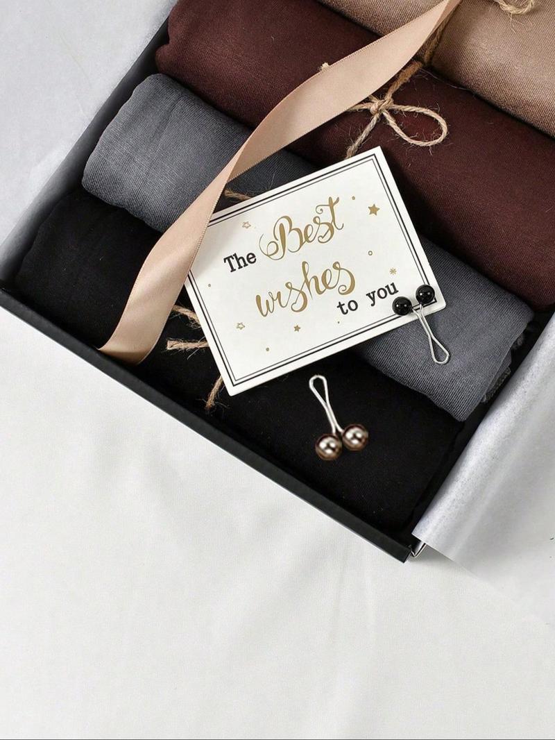 Women's Solid Color Hijab, Turban Hijab, Modest Casual Soft Comfortable Hijab Scarf for Daily Wear, Fashionable Minimalist All-match Accessories for Women & Girls