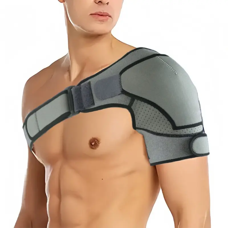 Adjustable Breathable Shoulder Support Brace Flexible Compression Shoulder Stabilizer For Gym Workout Weightlifting Office Use And Daily Sports Injury Protection