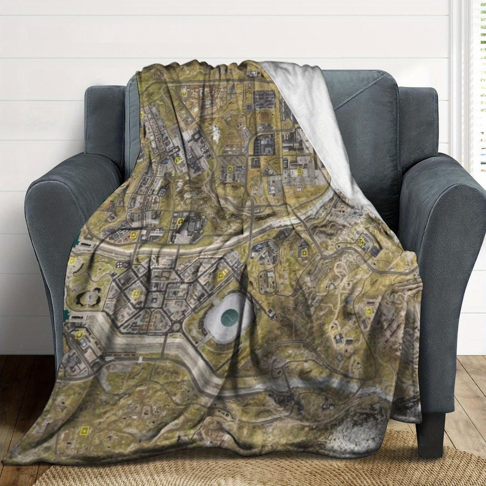 COD WARZONE MAP Throw Blanket. Smooth and Light available for Four Seasons and Four Size.