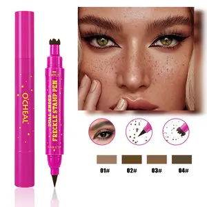 Freckle Stamp Pen, 2 in 1 Dual Ended Fake Mole Beauty Mark pen, Easy to Apply Waterproof Eyeliner, Cosmetic
