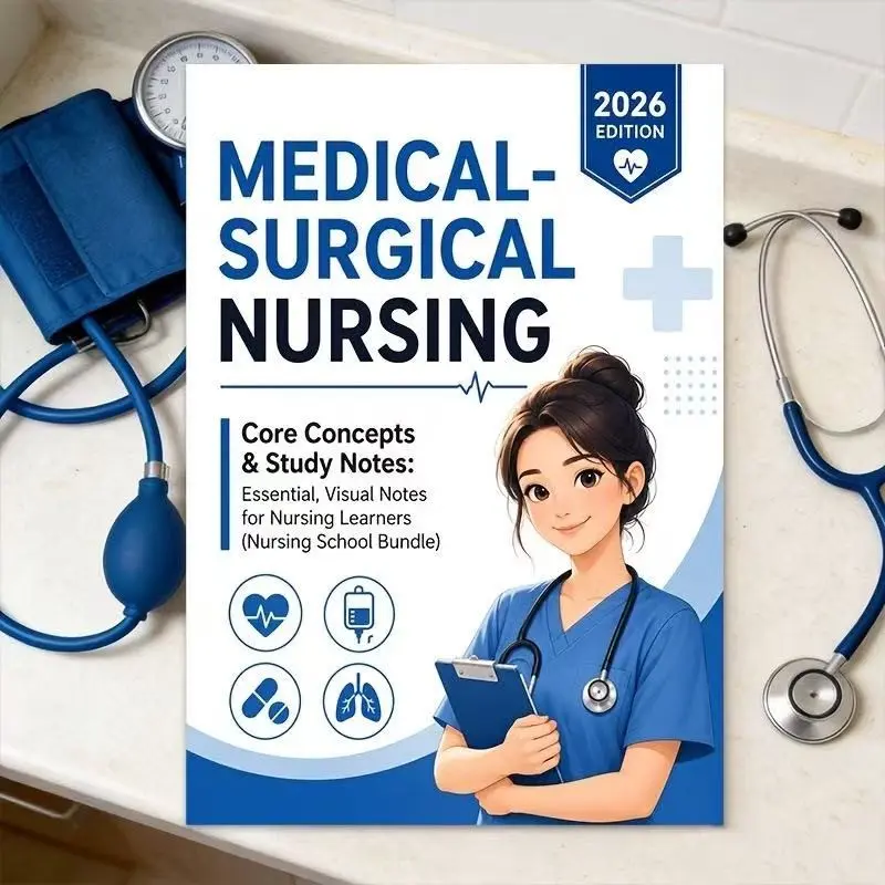 2026 Medical Surgical Nursing Study Notebook, Visual Core Concept Review Journal for Nursing Students & NCLEX Exam Prep