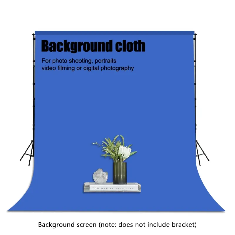 Professional Pure Blue Photography Background - Lightweight Portable Studio Background for Photography Studios, Events, Parties, Weddings, Portraits, Product Shots