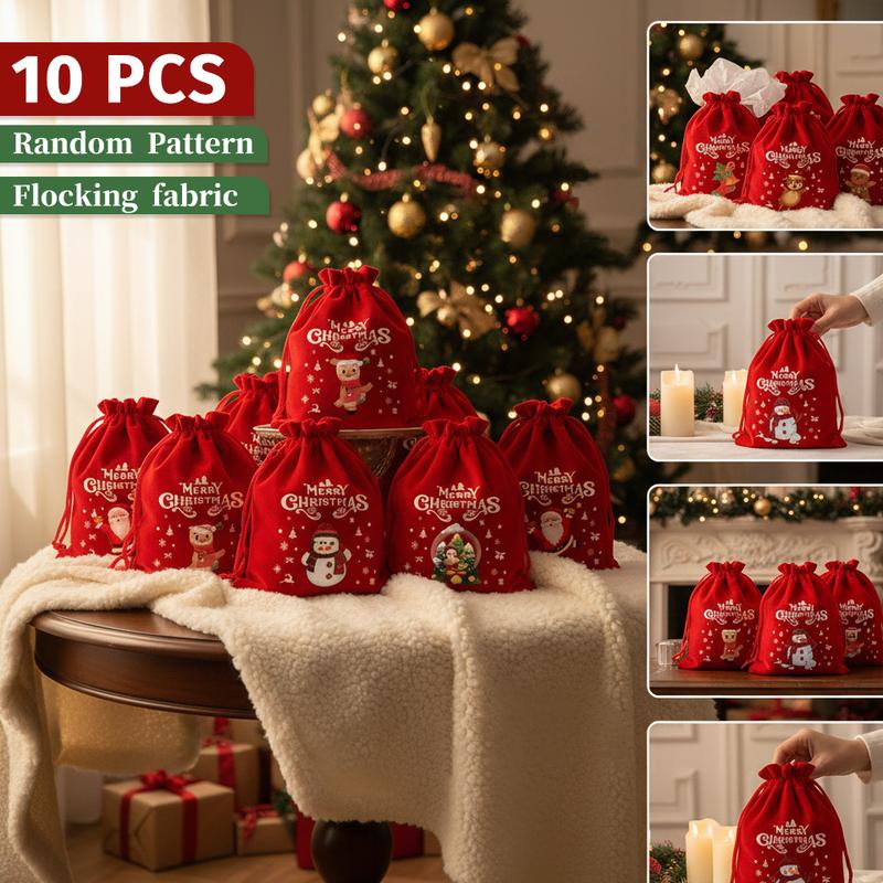 10 pcs Woolen fabric is exquisite soft Christmas Gift Wrapping Set Perfect for Holiday GiftsSanta Claus Gift Bags - Party Bags, Candy Gift Bags & Gift Packaging Bags10 Suction Cup Sponge Holder for Kitchen Sink  semiannual  sale  2023  2025 easy install k