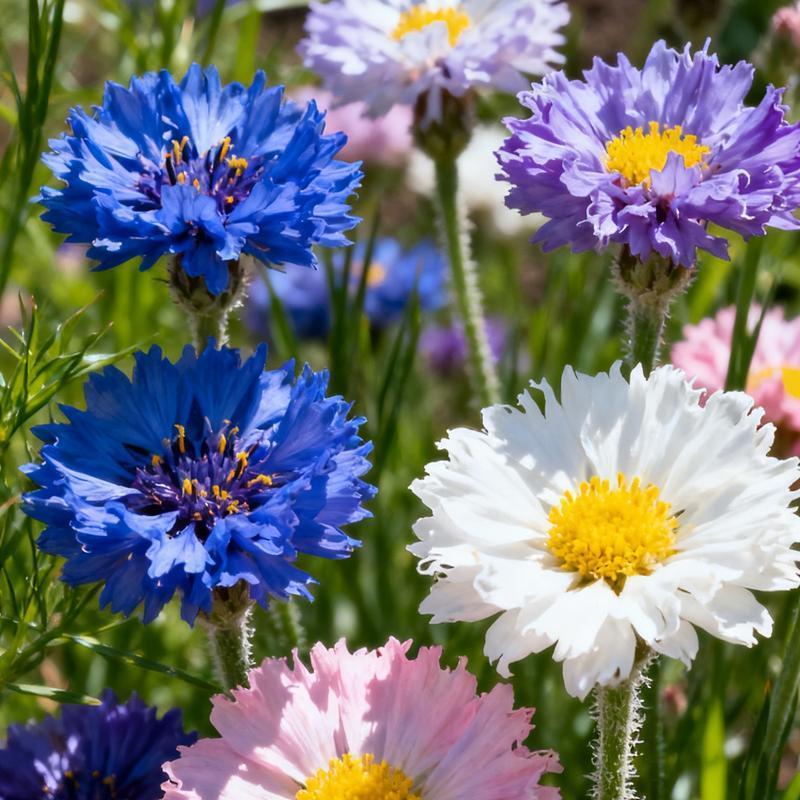 500 Cornflower Garden Seeds – Low-Maintenance Blooms for Rustic & Pollinator Gardens (Seeds Only)