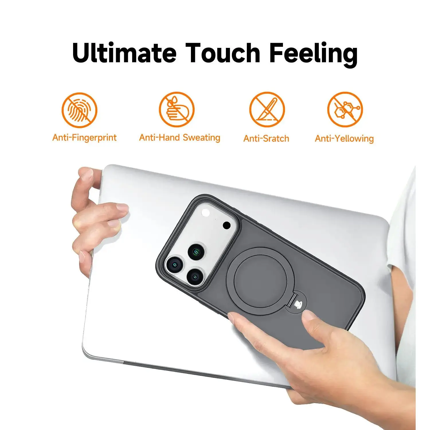 Degrees Rotating Magnetic Stand Phone Case for iPhone and SamSung summerwins