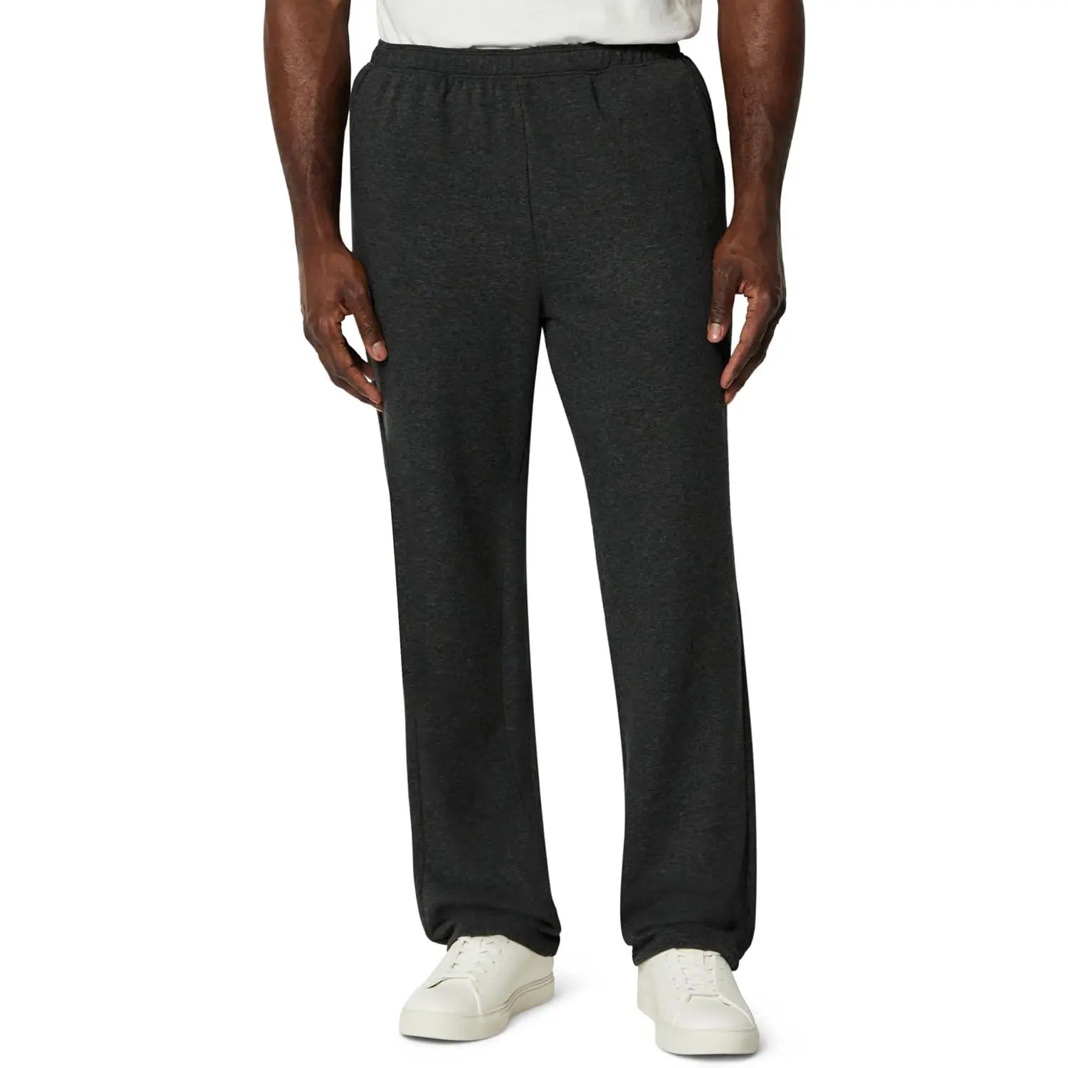 Men's Regular Fit French Terry Open Bottom Sweatpants