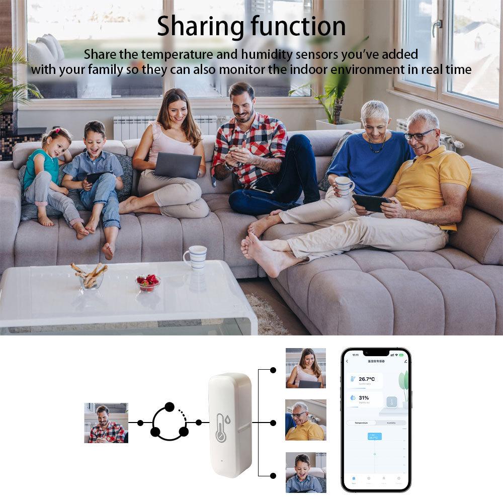 Zigbee Temperature and Humidity Sensor Wireless Smart Home Monitor for Indoor Climate Control Zigbee Temperature and Humidity Sensor Wireless Smart Home Monitor for Indoor Climate Control