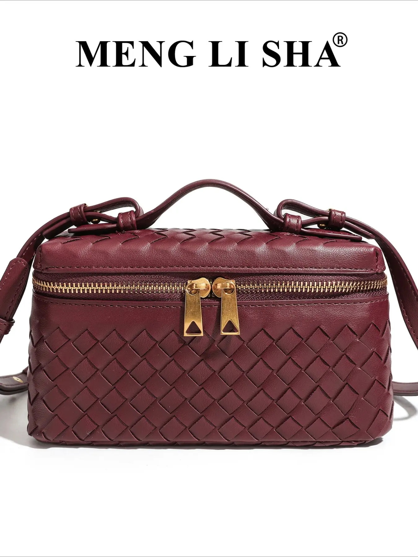 Popular hand-woven bag box bag b home spring and summer new shoulder portable lunch box bag messenger bag women's bag 2026