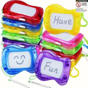 12-Piece Mini Magnetic Drawing Board Set, Keychain Included, Erasable Art Toy, Perfect for Parties, Backpack Hanging, Birthday Gift