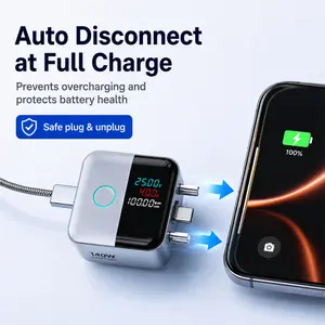 140W AI Auto-Disconnect Fast Charger & Physical Separator! Features real-time digital display, temperature cooling & power outage detection. Dual current safely supports multiple devices. Smart AI physical separation protects battery from damage!