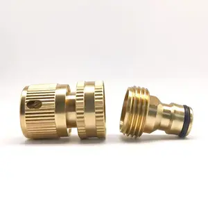 3/4 Inch Full Copper Quick Connect Adapter Set, 6mm Water Quick Connector, Full Copper Quick Disconnect Coupler, Durable Plumbing Accessories Garden Hoses, Garden Hose Quick Connect Fittings