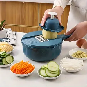7-In-1 Ultimate Multi-Functional Vegetable Chopper, Easy Slicing, Dicing, Grating, Ideal for Hotel, Commercial, Home Kitchen, Perfect Gift