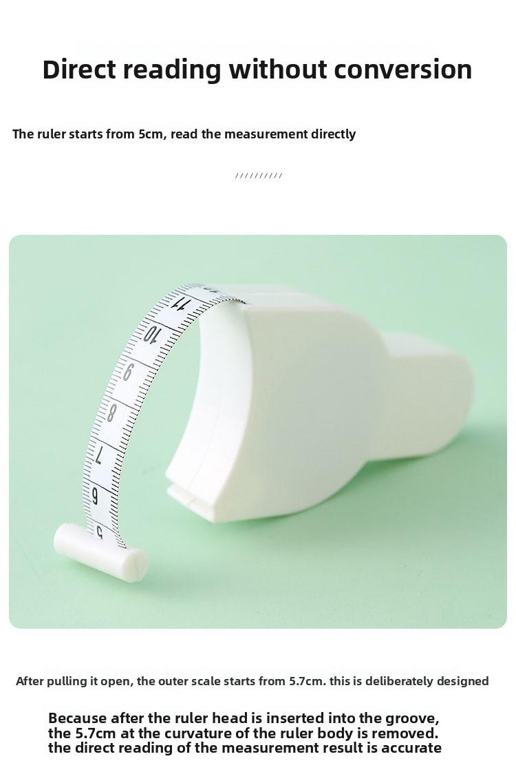 Automatic Retractable Tape Measure,Self Locking Pin & Retract Button, Precise Waist Measuring Tool