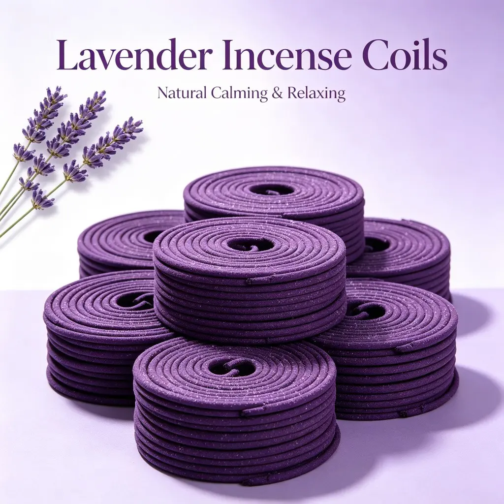 High-Quality Lavender Incense, Non-Irritating Burn, Long-Lasting Scent, Ideal for Living Room, Bedroom, Tea Room, Yoga, Relaxation, Meditation, Party Decor