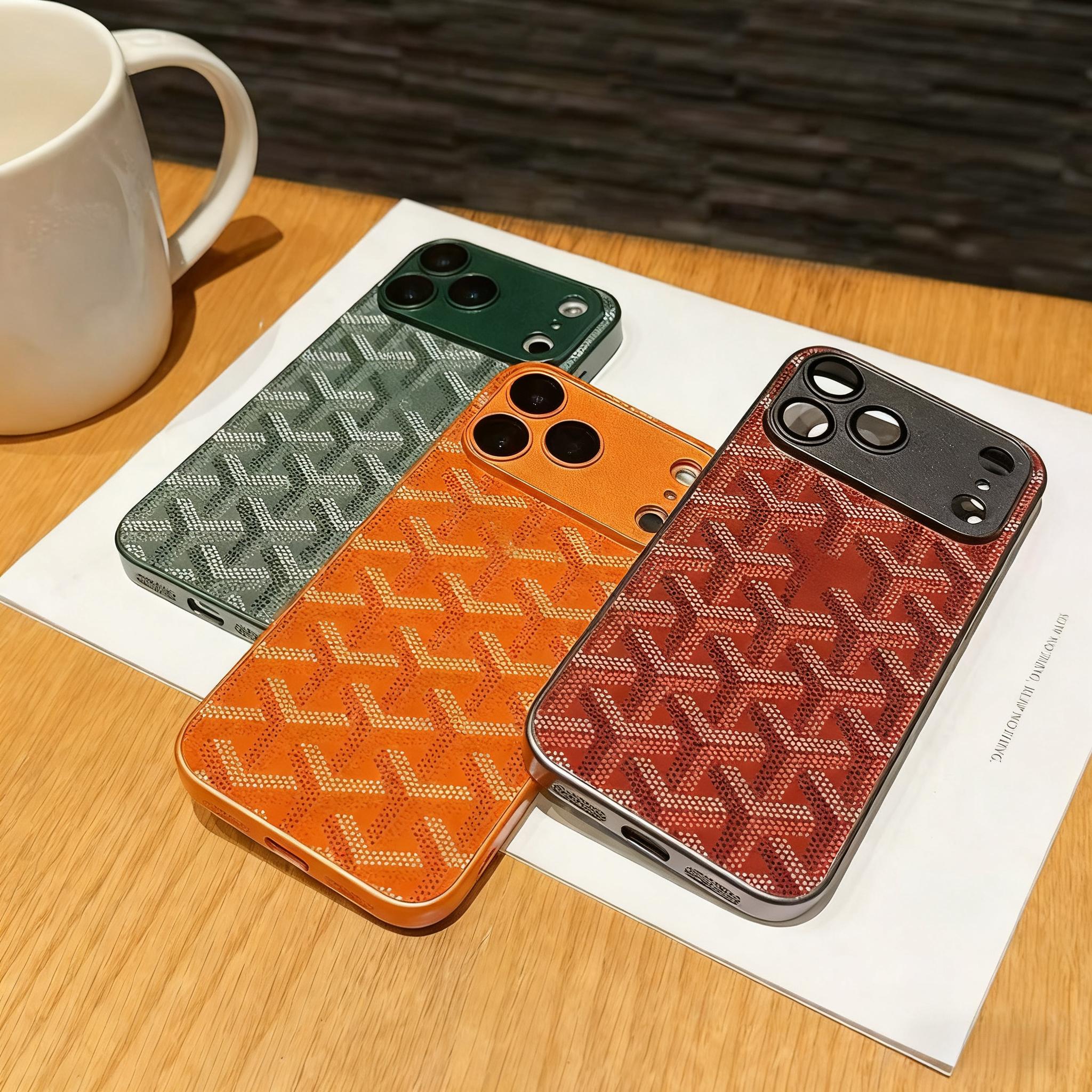 Trendy Full Coverage with Lens Protector IP 17 Pro Max Glass Back Panel 16 Pro Phone Case 15 Light Luxury/14/13 Acrylic Crystal Clear Protective Casing
