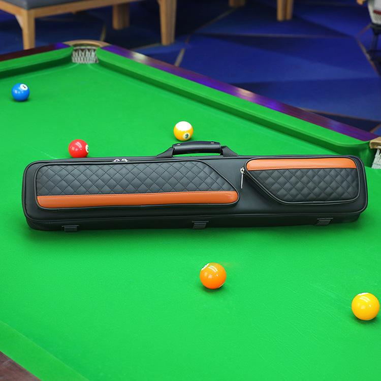 1/2 Billiard Cue Bag with Waterproof Cover, Nine-Ball 7-Hole Large Capacity Barrel Cue Bag, Stylish Billiard Cue Bag