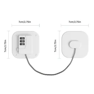 Yitape Keyless Mechanical Password Lock, Strong Self-Adhesive Child & Pet Safety Lock, Fits Double Door Cabinets, Fridges, Drawers, Sliding Wardrobes