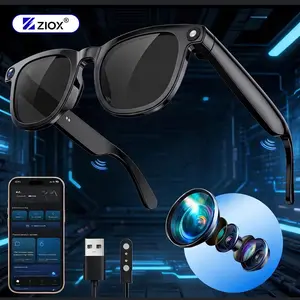 ZIOX AI Smart Glasses with 8MP Camera – Photochromic Lenses, ChatGPT Q&A & Real-time Translation, 290mAh Battery, Dual-Mic ENC Noise Reduction for Daily Wear & Travel