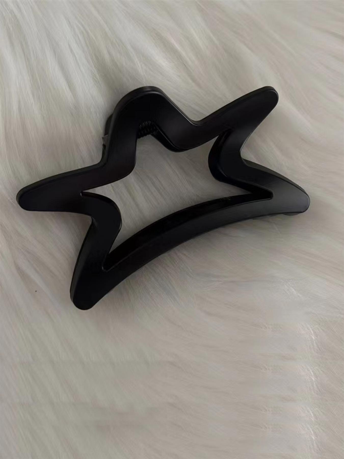 Hollow out Star Shaped Design Hair Claw, Simple Style Non-slip Hair Claw, Casual Versatile Hair Accessories for Women and Girls, Hair Clip