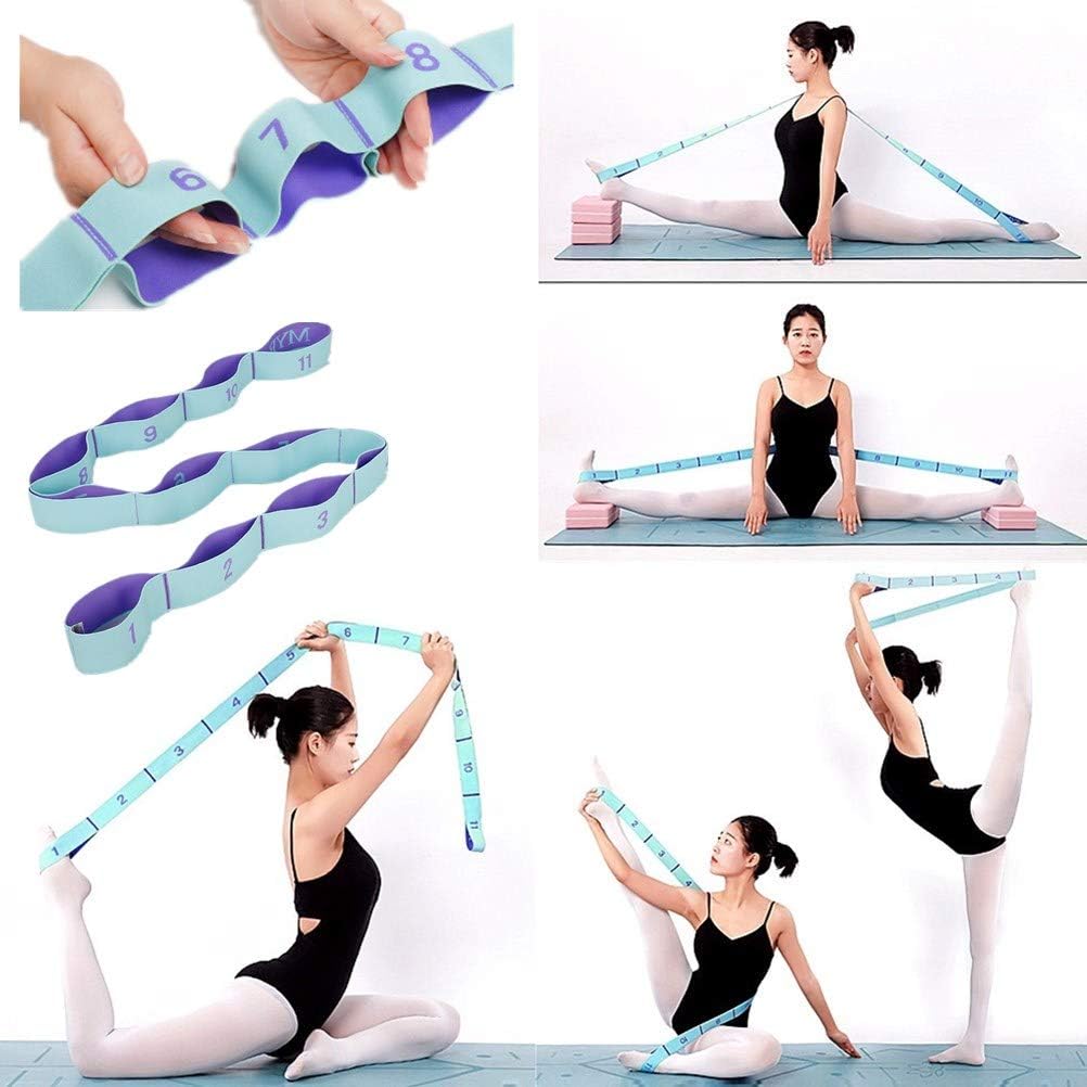 Nitpicker Stretching Straps Hamstring Stretcher Device Elastic Exercise Band Yoga mat Carrying Straps Leg Exercise Equipment Stretching Strap with Loops for Flexibility Stretch Strap 11 Loops Nitpicker Stretching Straps Hamstring Stretcher Device Elastic Exercise Band Yoga mat Carrying Straps Leg Exercise Equipment Stretching Strap with Loops for Flexibility Stretch Strap 11 Loops