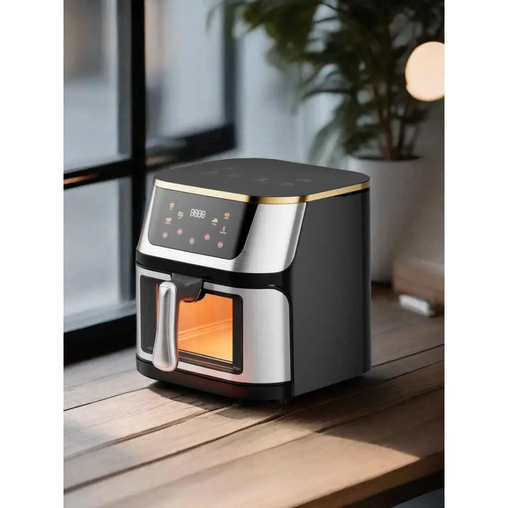 Large Capacity Visual Flip-Free Air Fryer Integrated With Steaming Baking Multifunctional Household Cooking Machine