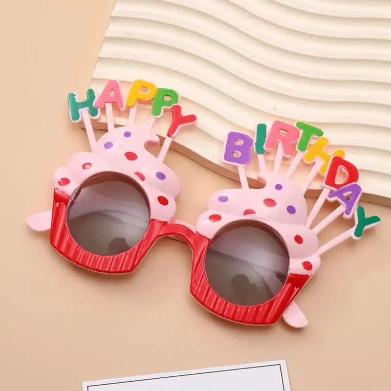 Happy Birthday Sunglasses, Funny Novelty Glasses, Photo Props, Children and Adult Birthday Party Accessories, Abs Material
